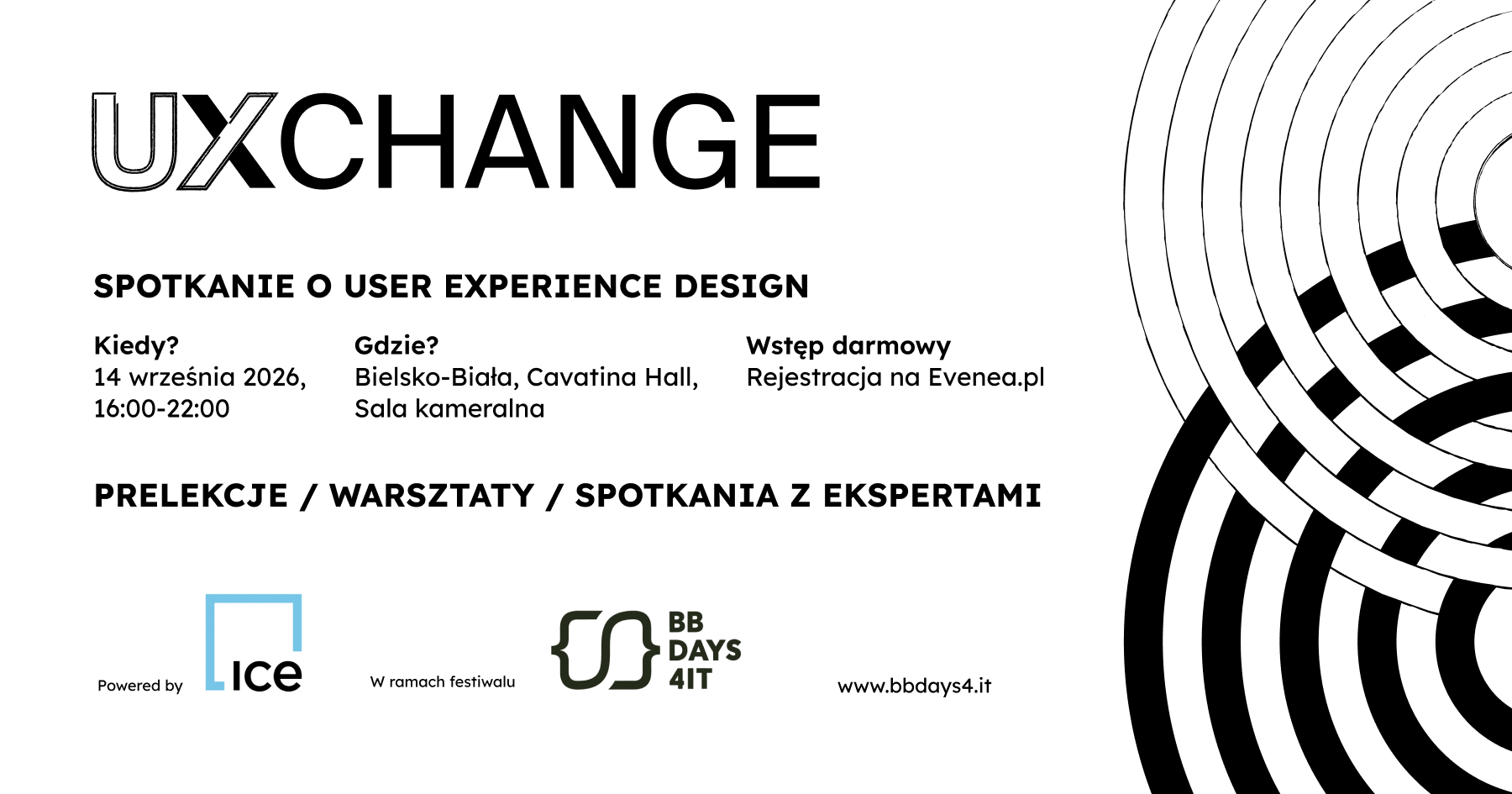 Plakat wydarzenia UXchange